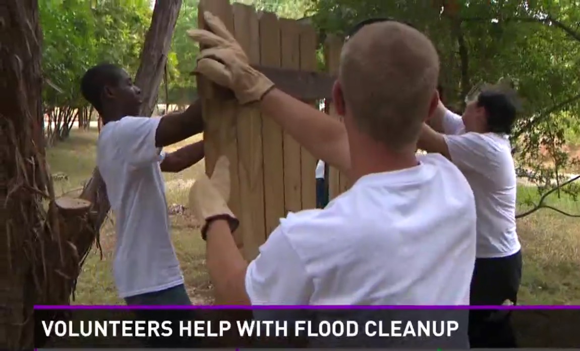 Premier High School at American YouthWorks Students Help Flood Survivors