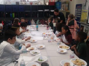 Ms. Fontenot's class enjoyed their Greek-inspired lunch.