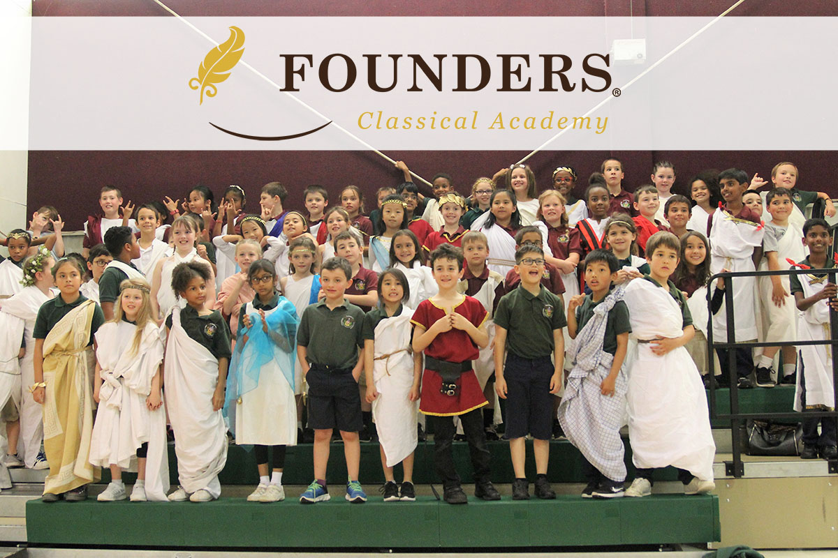 Greece is the Word for Founders Classical Academy of Lewisville Second-Graders