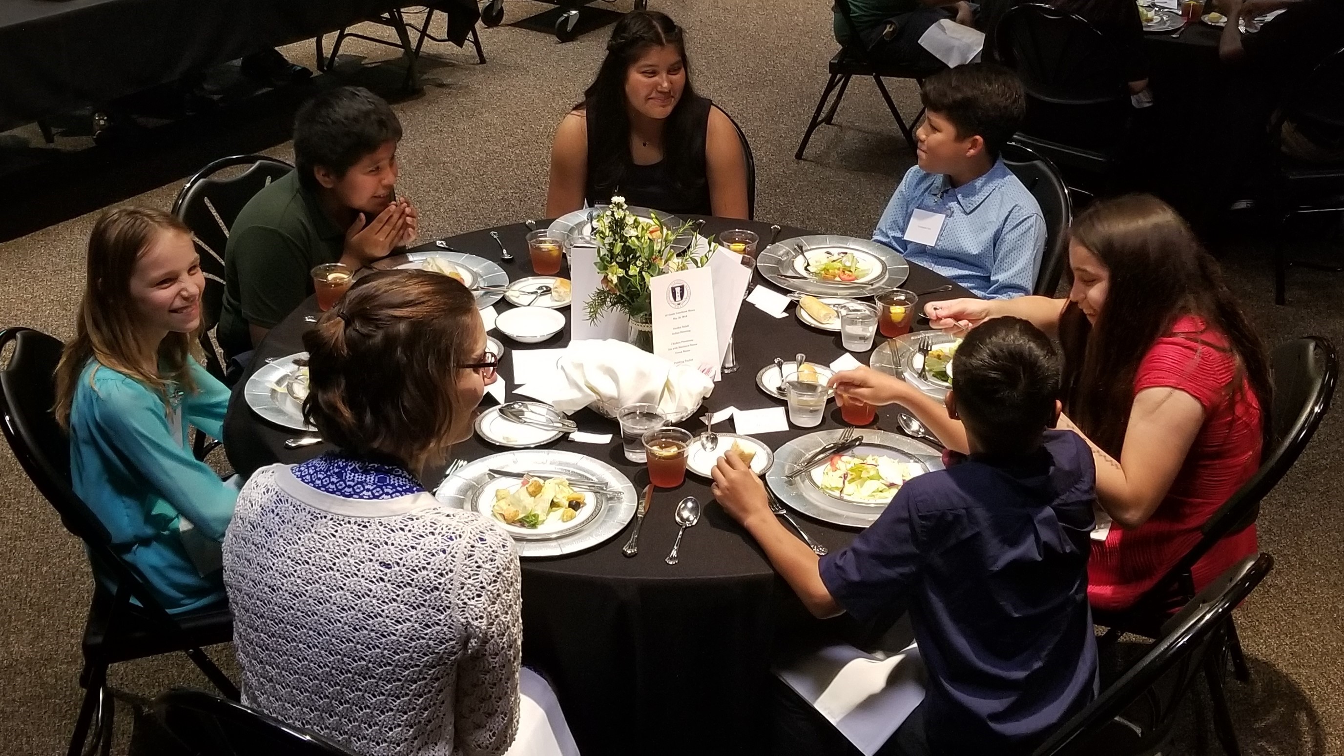 Founders Classical Academy of Dallas Students Practice Proper Etiquette
